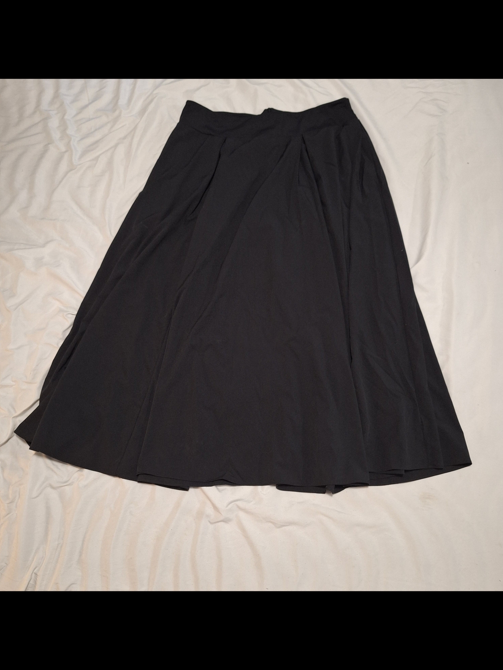 Halara Classic Black A-Line Midi Skirt - Women's